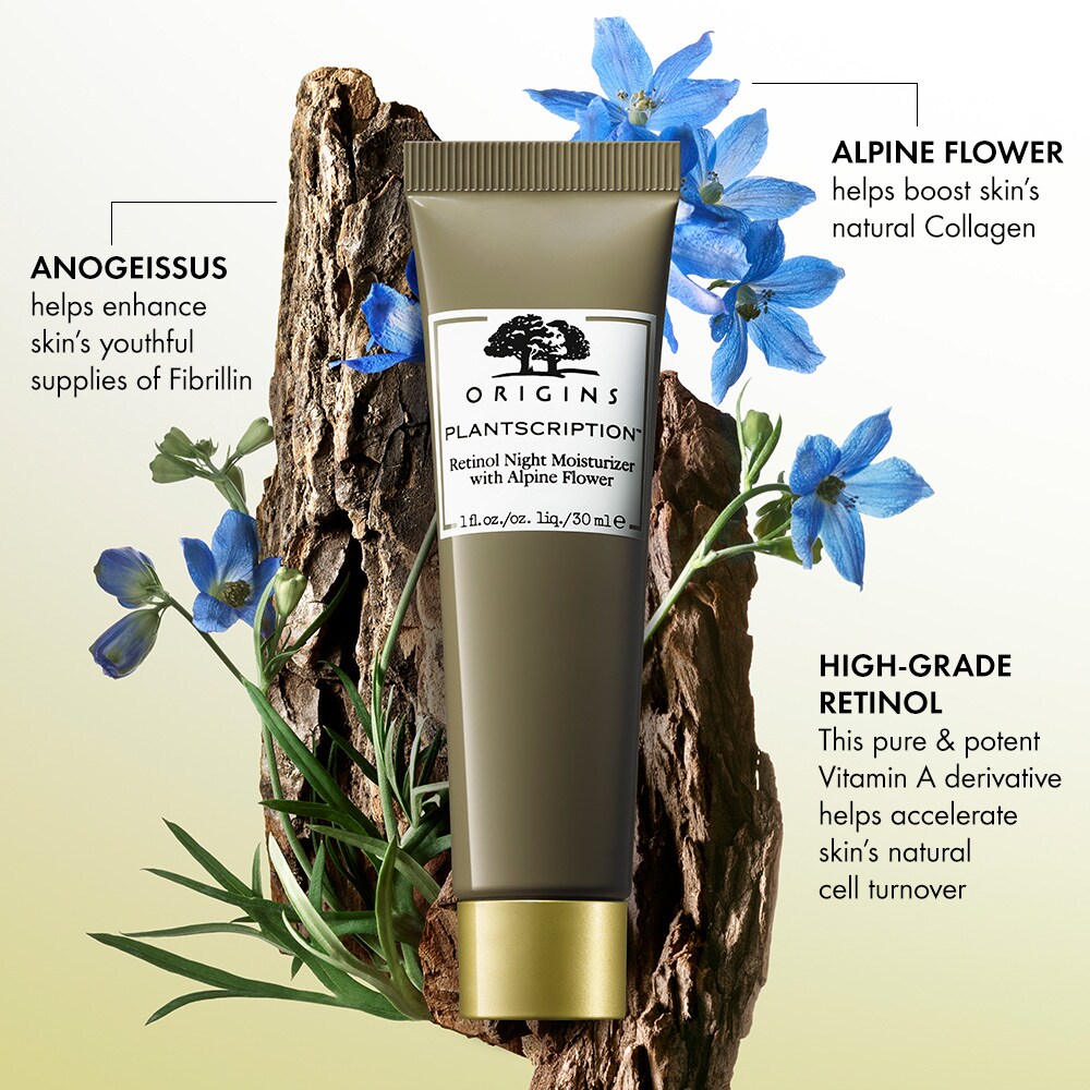 Plantscription™ Retinol Night Moisturizer with Alpine Flower, 30ml