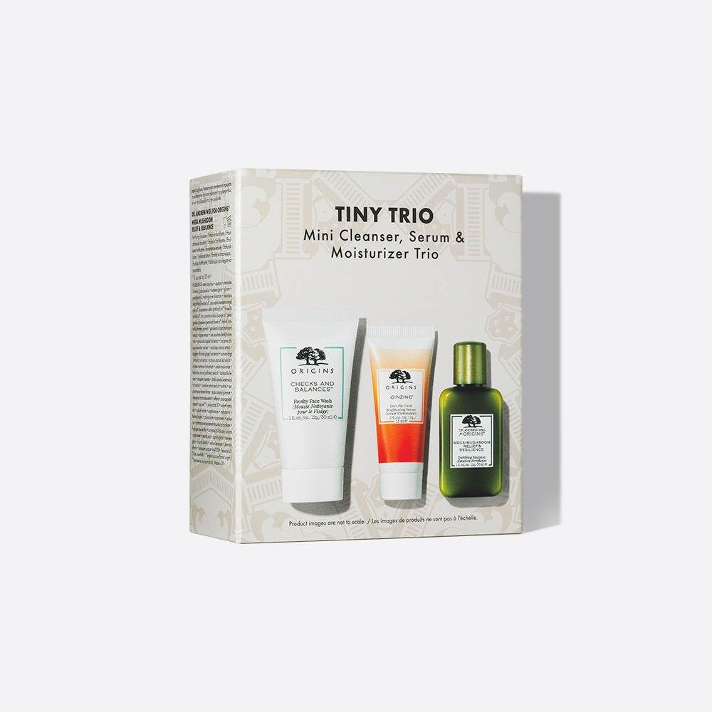 TINY TRIO Mini Cleanser, Serum & Moisturizer Trio